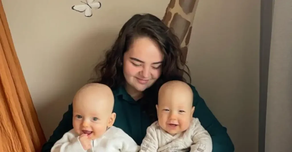 mom with twins
