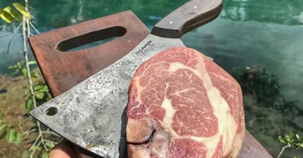 steak and a sharp knife