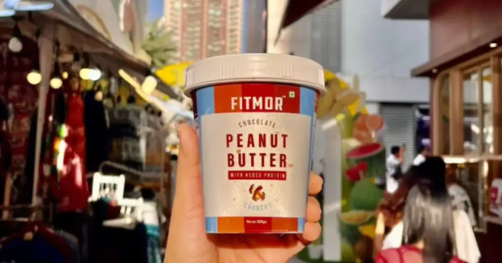 peanut butter advertisment in a town