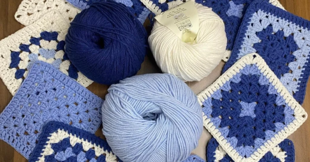 blue yarn 