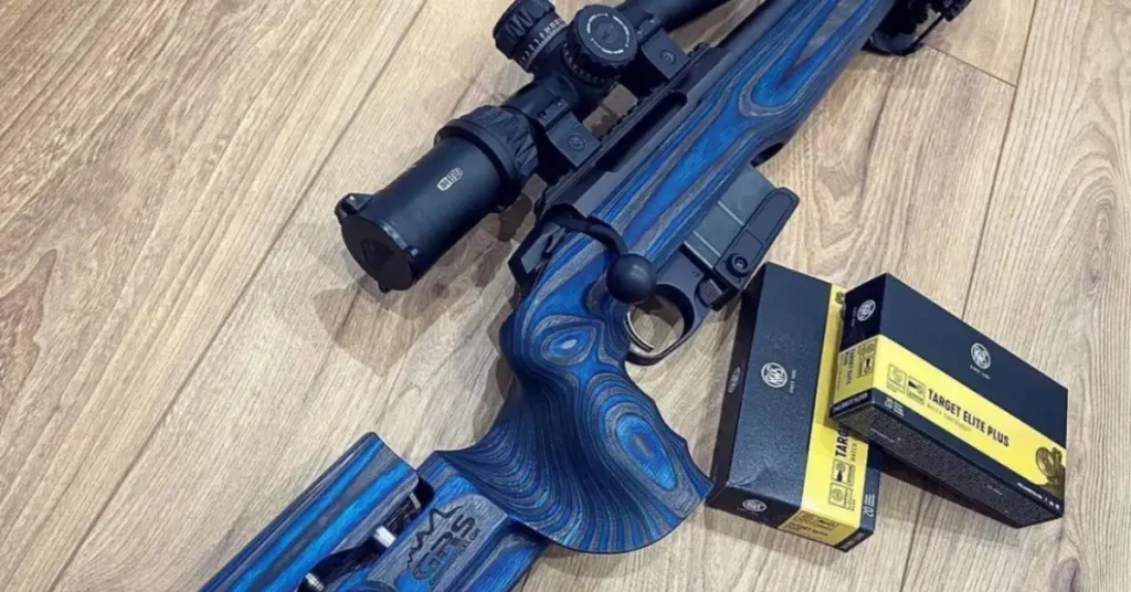 blue sniper rifle