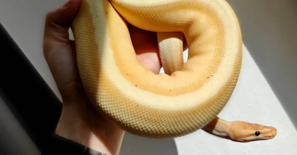 man holding a yellow snake