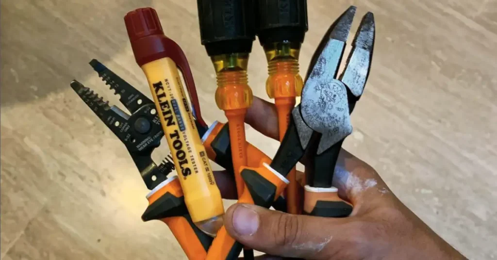 different tools for electricians