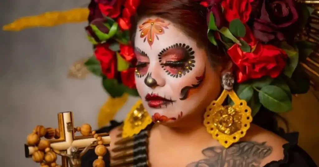mexican woman with makeup