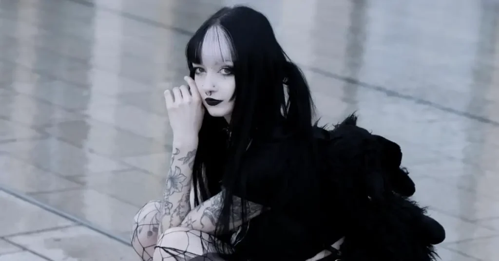 goth girl with white skin