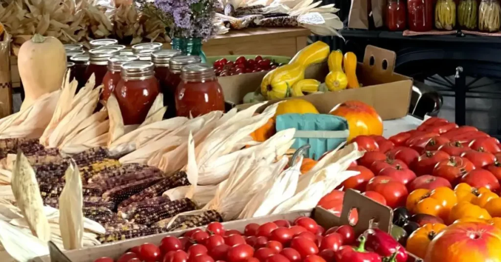 many vegetables on a table