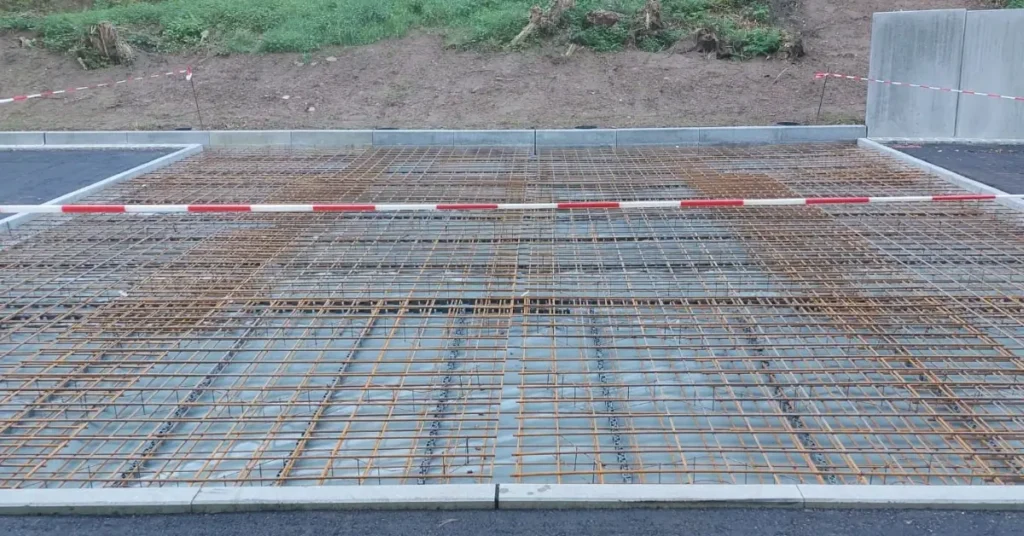 construction steel mats for floor slab
