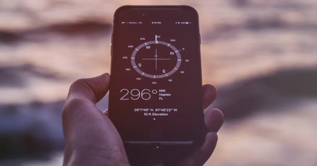 compass on iphone