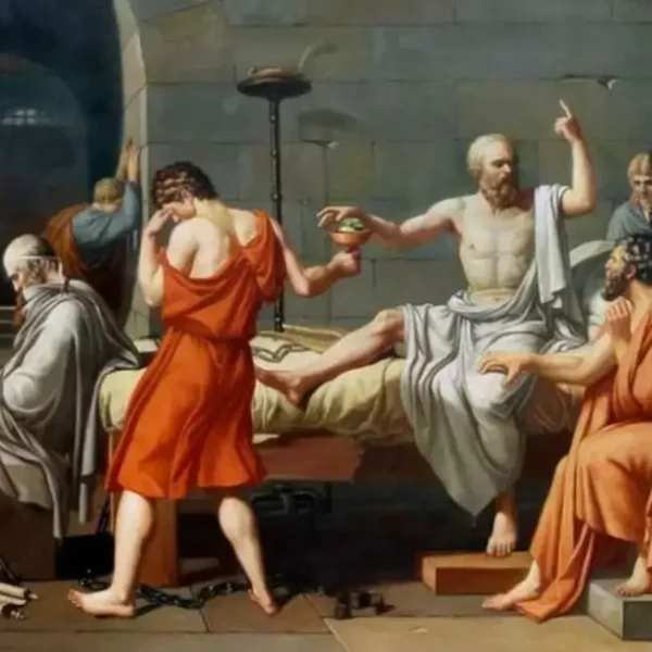 The death of socrates painting