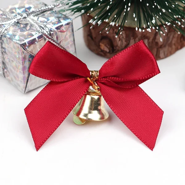Red Christmas Bows With Bell
