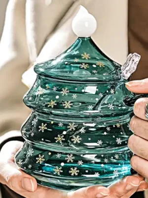 Glass Christmas Mugs