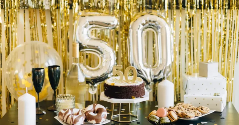 best 50th birthday gifts for men anniversary cake and ballons