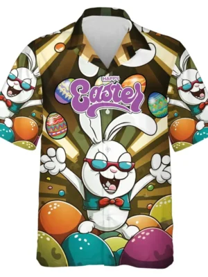 Easter Shirts on white background