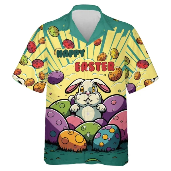 Easter Shirts in egg design on white backround