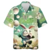 Easter Shirts in small bunny design on white backround