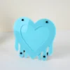Valentines Frames in blue heart form