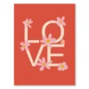 Valentines Day Wall Decor as a love poster on white background