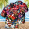 santa merry christmas party hawaii shirt