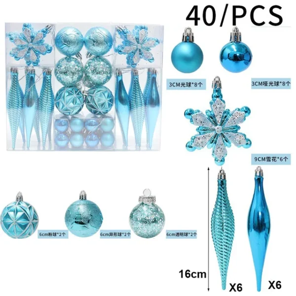 blue Christmas Tree Decorations