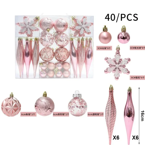 Pink Christmas Tree Decorations