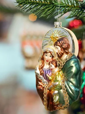 Vintage Christmas Decorations Maria And Jesus